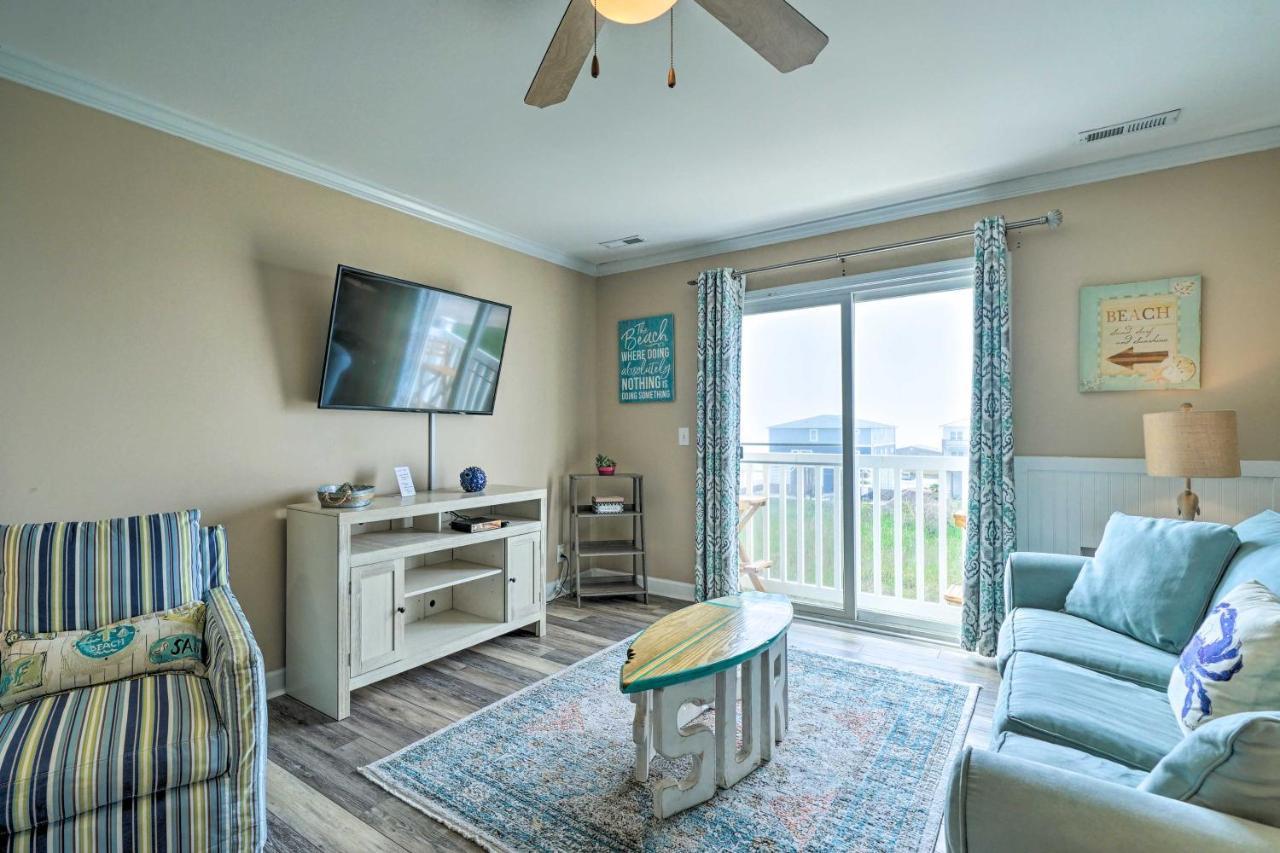 Ocean-View Oak Island Condo, 1 Block To Beach! Esterno foto