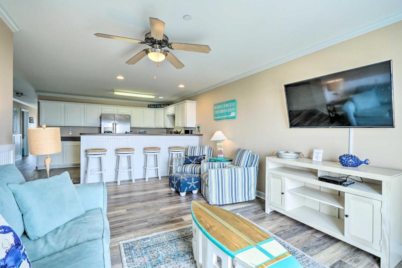 Ocean-View Oak Island Condo, 1 Block To Beach! Esterno foto