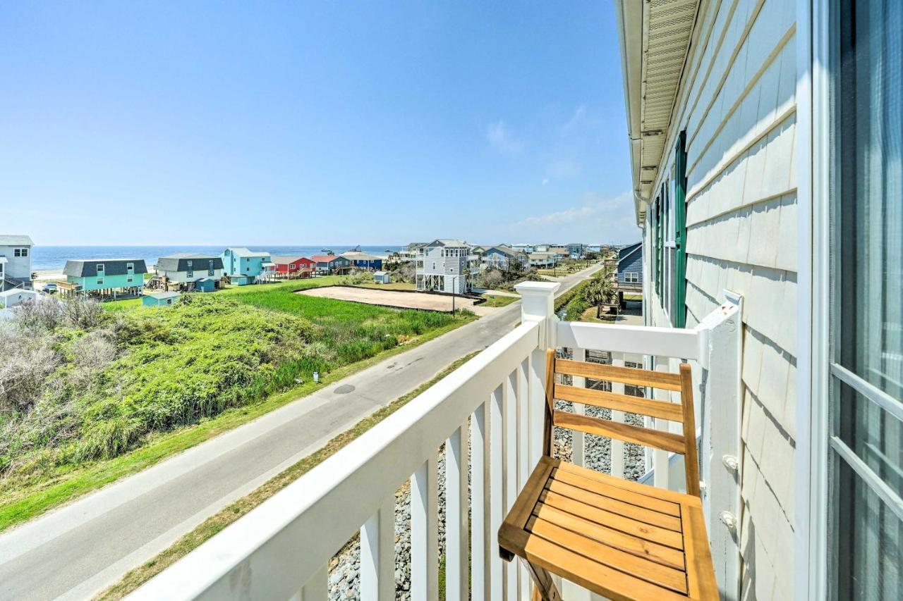 Ocean-View Oak Island Condo, 1 Block To Beach! Esterno foto